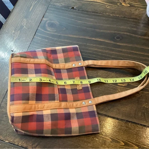 Longaberger Pink and Purple Tote Bag with Structured Design like new condition. - Picture 8 of 9